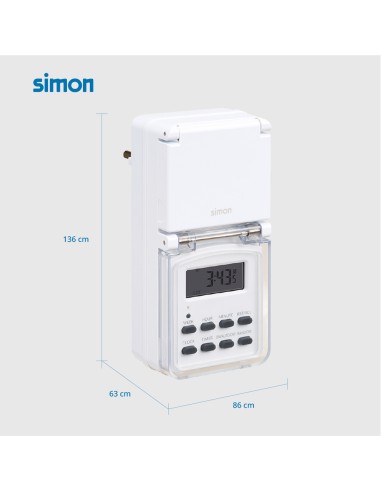 Programador digital semanal para exterior