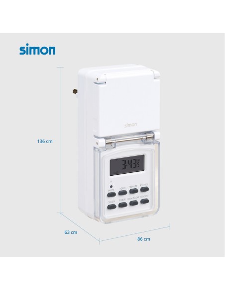Programador digital semanal para exterior