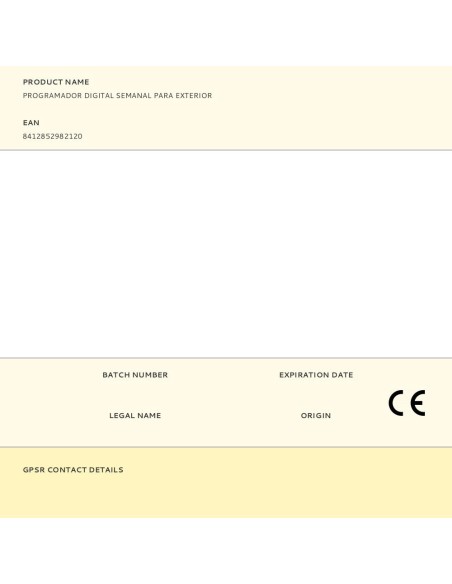 Programador digital semanal para exterior