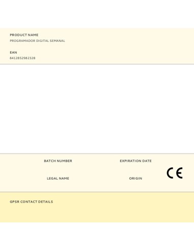 Programador digital semanal