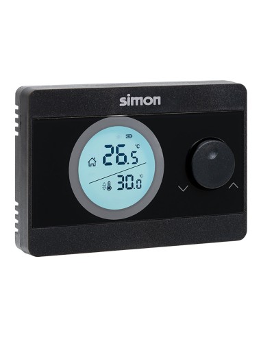 Termostato digital on/off, negro