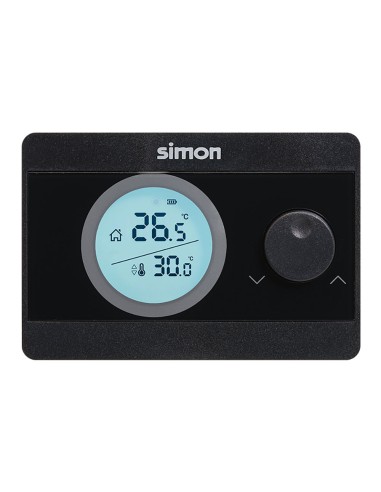 Termostato digital on/off, negro