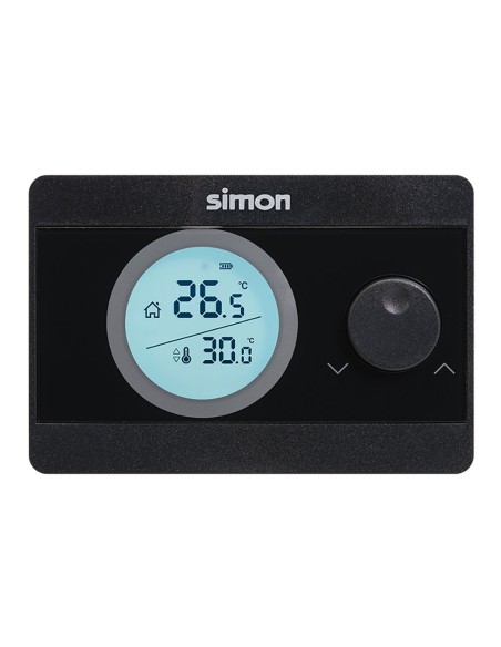 Termostato digital on/off, negro