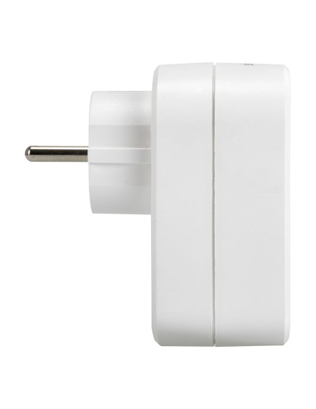Adaptador combi 30 w usb a + c + 1 toma schuko, 16 a 250 v~, blanco