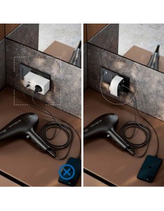 Adaptador giratorio schuko 2 tomas 16a 250 v~ 2