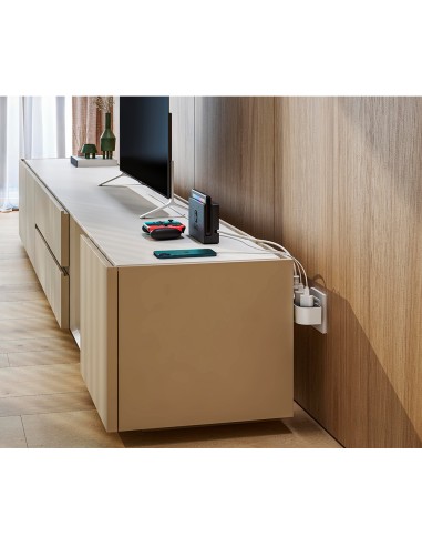 Adaptador giratorio schuko 3 tomas 16a 250 v~