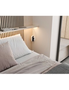 Adaptador giratorio schuko 2 tomas + usb a+c 30 w 16 a 250 v~ 2