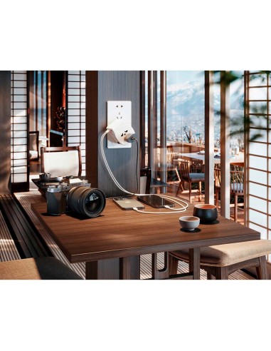 Adaptador viaje universal + 3 usb (1a+2c) 65 w