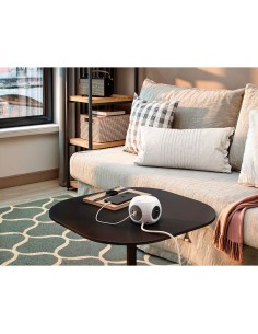 Base múltiple combiball con 3 tomas schuko 16 a + 1 usb a + 2 usb c, 30 w, blanca 2
