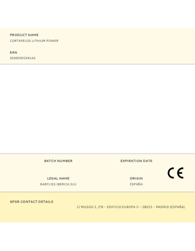 Cortapelos lithium power