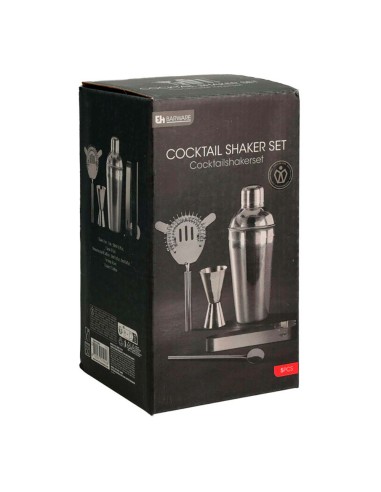 Coctelera de acero inoxidable, 5 piezas