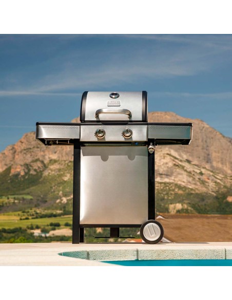 Barbacoa de gas bxog7200e con 2 quemadores 116 x 58 x 118,5 cm