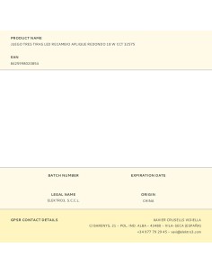 Juego tres tiras led recambio aplique redondo 18 w cct 32575 2