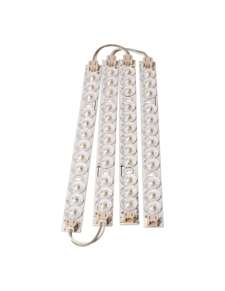 Cuatro tiras led recambio aplique cuadrado 18 w cct 32578