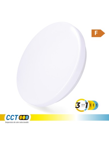 Aplique led circular de superficie 12 w 3cct 1160 lm ø26 x 6,2 cm