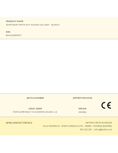 Adaptador triple 2p+t schuko 16 a 250 v~ blanco 2