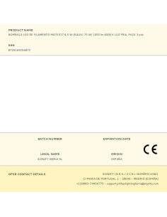 Bombilla led de filamento mate e27 8,5 w (equiv. 75 w) 1055 lm 4000 k luz día, pack 3 uds 2