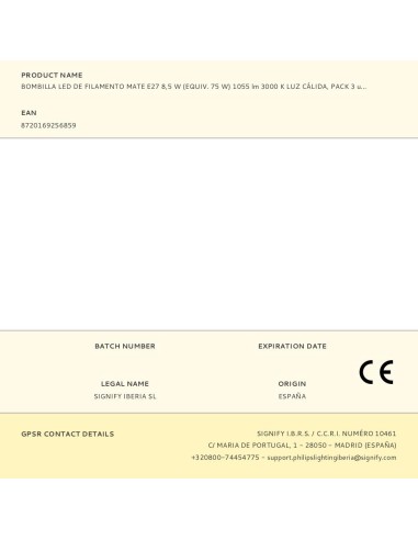 Bombilla led de filamento mate e27 8,5 w...