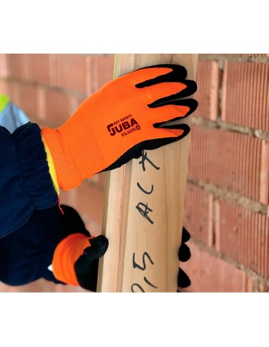 Guante poliéster con palma látex rugoso, keep...