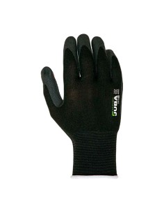 Guante nailon / licra con palma nitrilo foam/puntos, agility® dots, negro y rojo, t-8 m 2