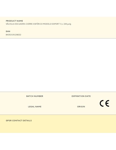 Válvula escuadra cierre esférico modelo export...