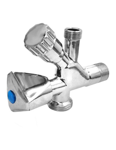 Válvula mixta lavadora lavabo ø½ x ¾ x 3/8 pulg