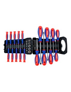 Destornilladores con soporte, juego de 45 piezas 2