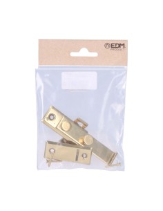 Pestillo reversible latón pulido 8cm 2