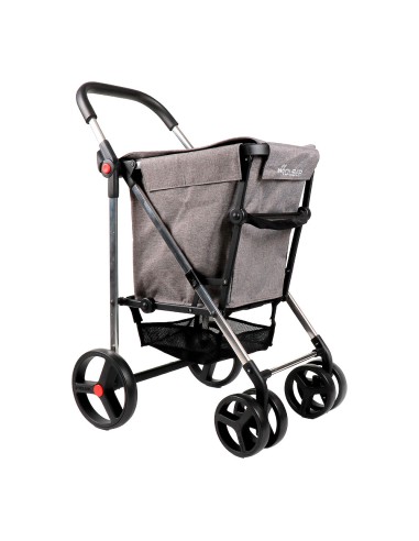 Carro de la compra basket mf 4b gris