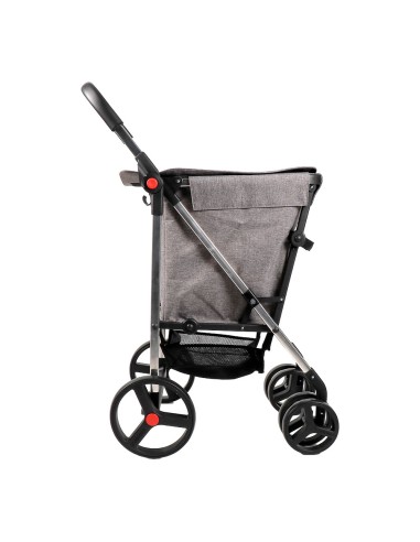 Carro de la compra basket mf 4b gris