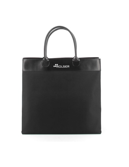 Bolsa de mano para la compra de color negro 380 x 190 x 390 mm