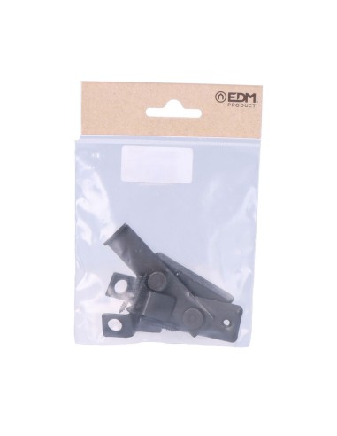 Pestillo reversible hierro zinc negro 8cm