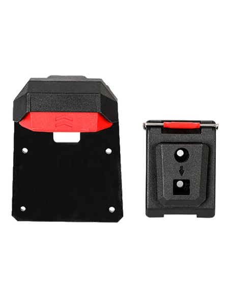 Clip y enganche para bolsa de herramientas, 107 x 82 x 55 mm