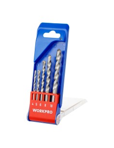 Brocas para mampostería,, ø4,00 - ø10,00 mm, juego 5 piezas