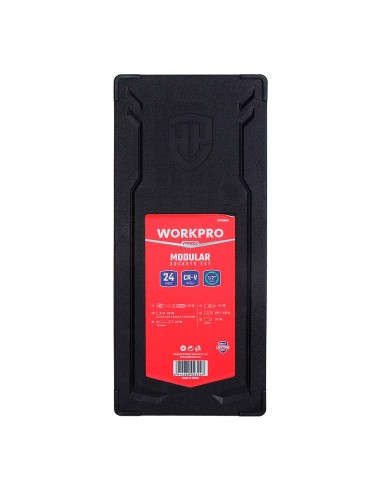 Juego carraca y vasos ½ pulg, 24 piezas, (métrico)