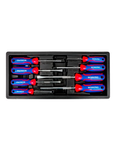 Destornilladores de 75/100/150 mm, juego 8 piezas