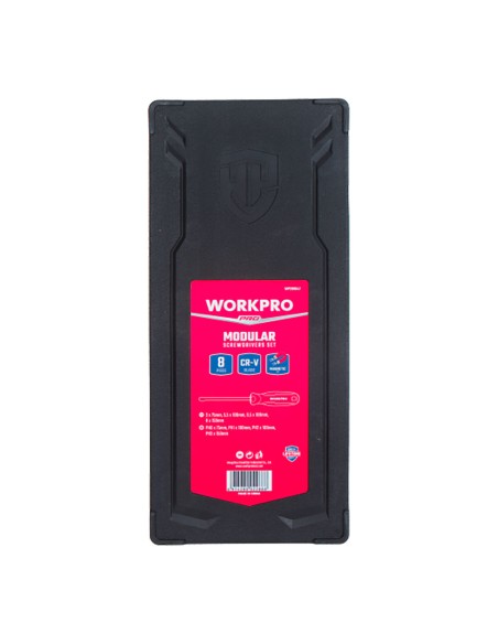 Destornilladores de 75/100/150 mm, juego 8 piezas