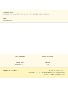 Disco de láminas plano de óxido de aluminio t27, ø115 x 22 mm, grano 80 2