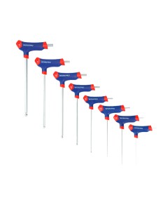 Llaves allen mango en t, 2-10 mm, 8 piezas