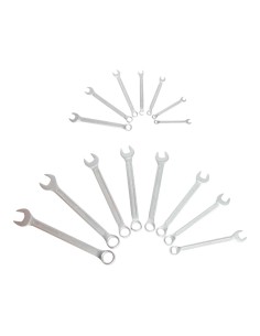 Llaves combinadas, fija - estrella, 7-22 mm, 15 piezas