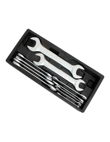 Llaves fijas de doble boca, juego 11 piezas