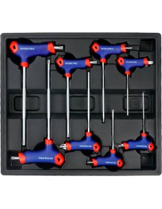 Llaves torx mango en t, t10-t50, juego 8 piezas 2