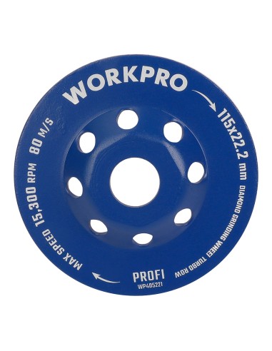 Muela copa diamantada hilera dientes turbo ø115...