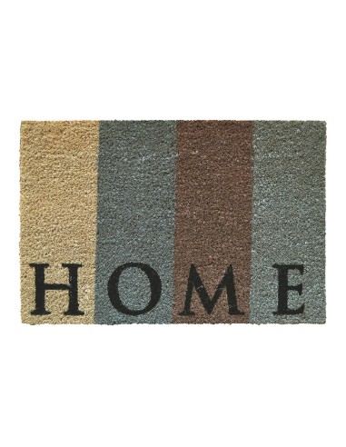 Felpudo de coco pintado diseño home, 60 x 40 cm