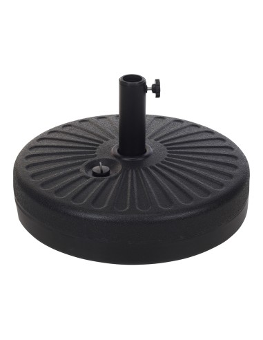 Base de parasol 22 l color: negro ø51x12cm ipae progarden