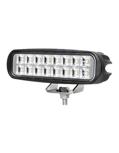 Faro de trabajo rectangular 16 leds 1500 lm 9 - 32 v ip67