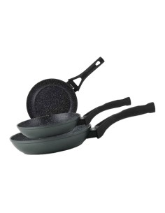 Set 3 sartenes stim de aluminio forjado ø18 / ø22 / ø26 cm