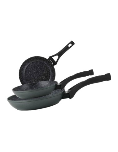 Set 3 sartenes stim de aluminio forjado ø18 / ø22 / ø26 cm