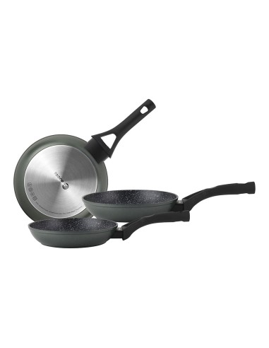 Set 3 sartenes stim de aluminio forjado ø18 /...