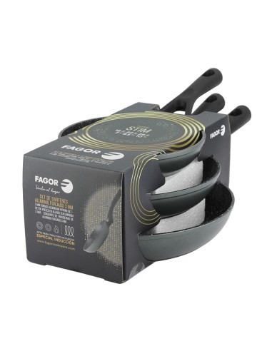 Set 3 sartenes stim de aluminio forjado ø18 /...